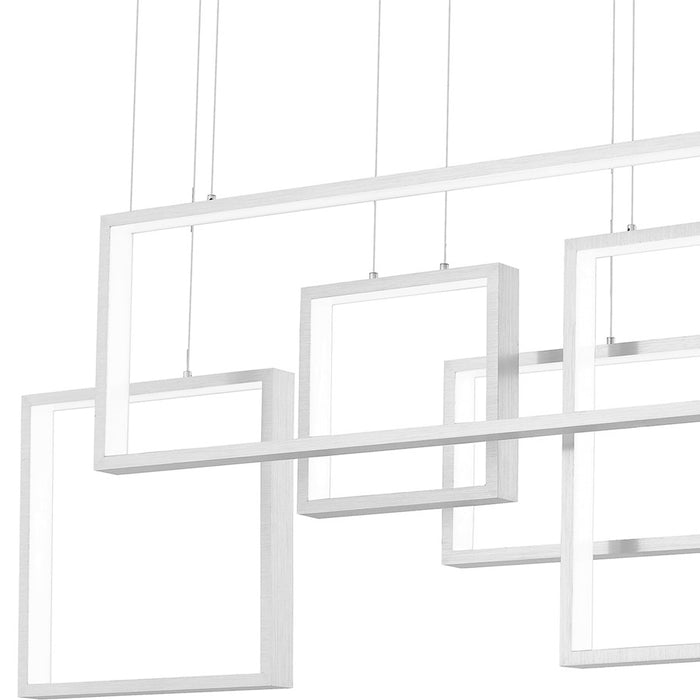 Quoizel Canvas LED Island Light, Brushed Aluminum