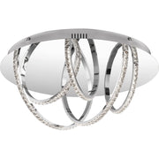 Quoizel Diamond Flush Mount, 17.75", Polished Chrome