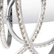 Quoizel Diamond Flush Mount, 17.75", Polished Chrome