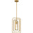 Quoizel Dupree 1 Light Mini Pendant, Brushed Weathered Brass