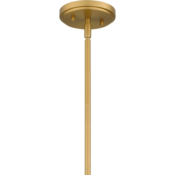 Quoizel Dupree 1 Light Mini Pendant, Brushed Weathered Brass