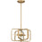 Quoizel Dupree 4 Light Pendant, Brushed Weathered Brass