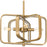Quoizel Dupree 4 Light Pendant, Brushed Weathered Brass