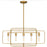 Quoizel Dupree 5 Light Island Light, Brushed Weathered Brass