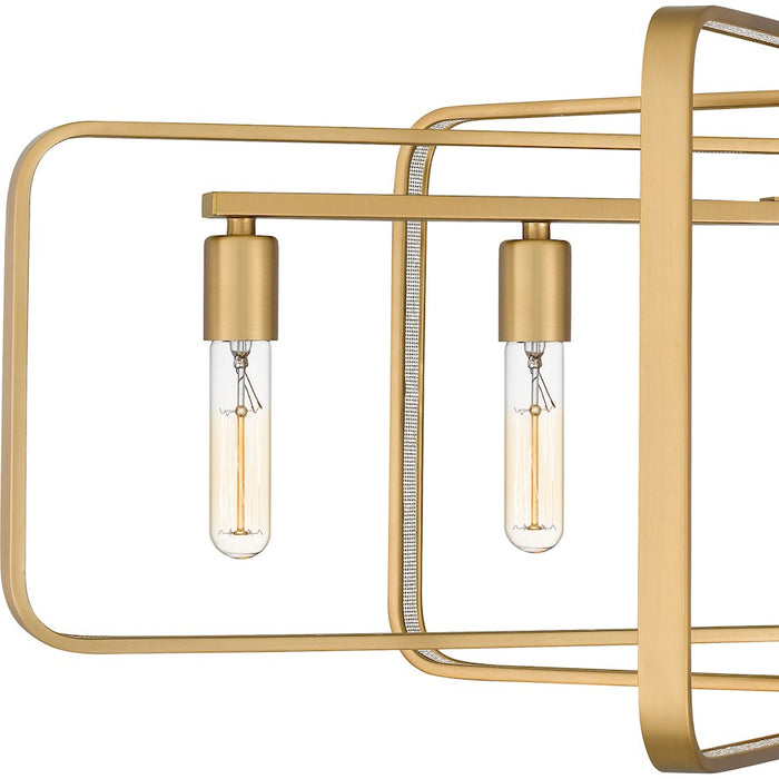 Quoizel Dupree 5 Light Island Light, Brushed Weathered Brass
