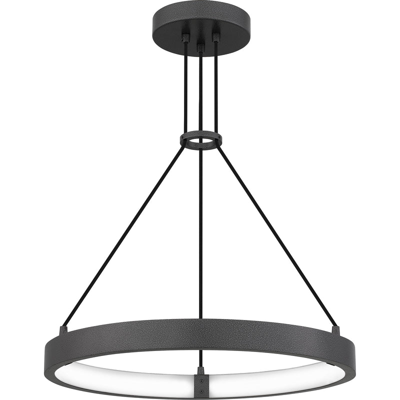 Quoizel Drury 24in LED Pendant | Modern Pewter Cast Iron Steel | Kitchen Island & Dining Room | 24 x 24 x 16 in | Model PCDRU2824PCI