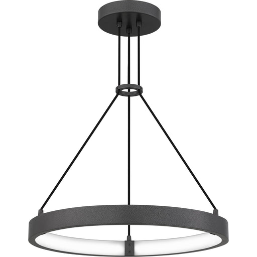 Quoizel Drury 24in LED Pendant | Modern Pewter Cast Iron Steel | Kitchen Island & Dining Room | 24 x 24 x 16 in | Model PCDRU2824PCI
