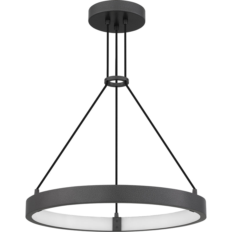 Quoizel Drury 24in LED Pendant | Modern Pewter Cast Iron Steel | Kitchen Island & Dining Room | 24 x 24 x 16 in | Model PCDRU2824PCI