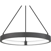 Quoizel Drury 24in LED Pendant | Modern Pewter Cast Iron Steel | Kitchen Island & Dining Room | 24 x 24 x 16 in | Model PCDRU2824PCI