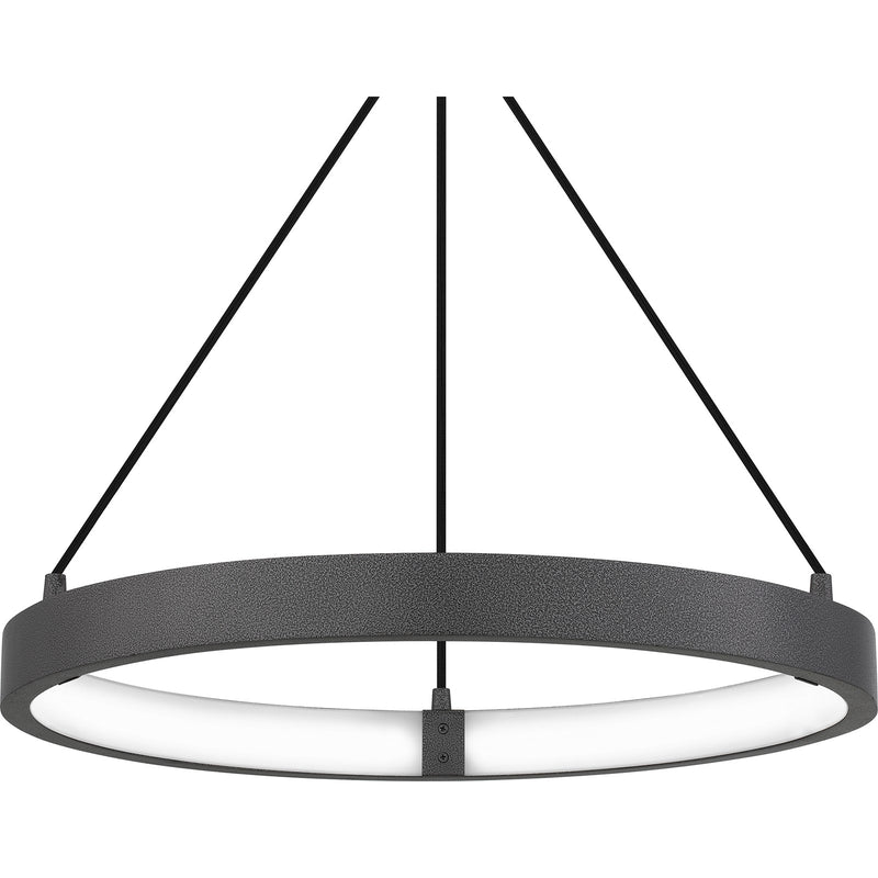 Quoizel Drury 24in LED Pendant | Modern Pewter Cast Iron Steel | Kitchen Island & Dining Room | 24 x 24 x 16 in | Model PCDRU2824PCI