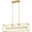 Quoizel Dazzle LED Island Light, Soft Gold/Clear Glass Crystal