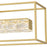 Quoizel Dazzle LED Island Light, Soft Gold/Clear Glass Crystal