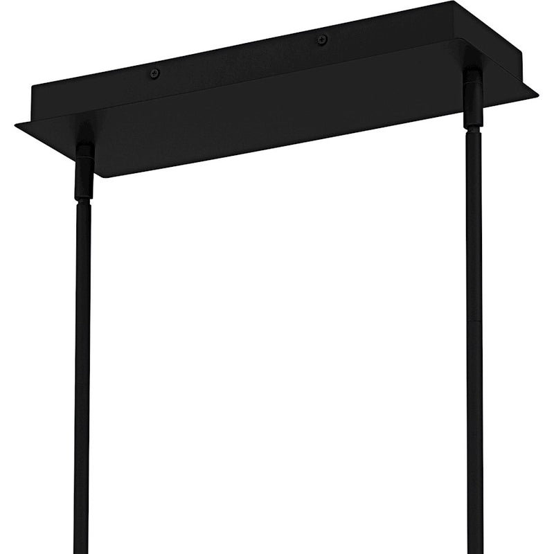 Quoizel Dazzle Light Island Light, Matte Black/Clear Crystal Glass