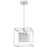 Quoizel Dazzle Integrated LED Pendant, Chrome/Clear Crystal Glass