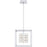 Quoizel Dazzle Integrated LED Pendant, Chrome/Clear Crystal Glass