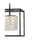 Quoizel Dazzle Pendant LED Matte Black/Clear Glass Crystal