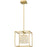 Quoizel Dazzle LED Pendant, Soft Gold/Clear Glass Crystal