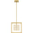 Quoizel Dazzle LED Pendant, Soft Gold/Clear Glass Crystal