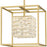 Quoizel Dazzle LED Pendant, Soft Gold/Clear Glass Crystal