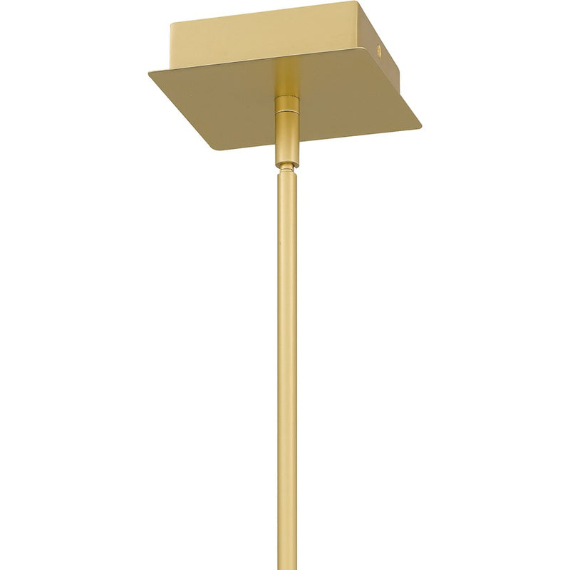 Quoizel Dazzle LED Pendant, Soft Gold/Clear Glass Crystal