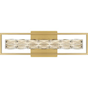 Quoizel Dazzle LED 24" Bath Light, Soft Gold/Clear Crystal Glass - PCDZ8524SGD
