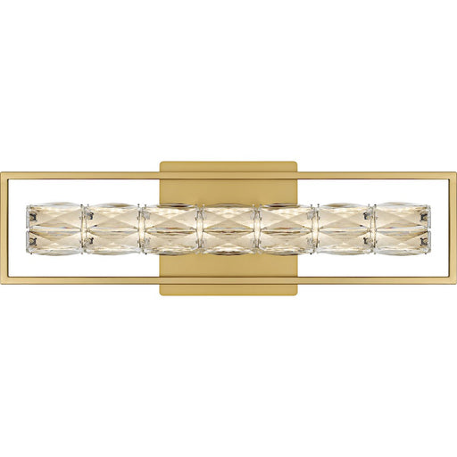 Quoizel Dazzle LED 24" Bath Light, Soft Gold/Clear Crystal Glass - PCDZ8524SGD