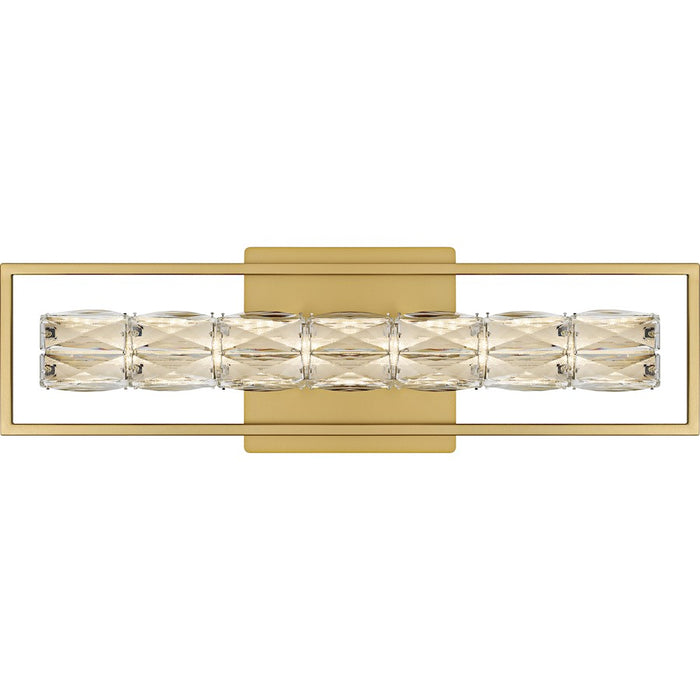 Quoizel Dazzle LED 24" Bath Light, Soft Gold/Clear Crystal Glass - PCDZ8524SGD