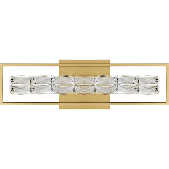 Quoizel Dazzle LED 24" Bath Light, Soft Gold/Clear Crystal Glass