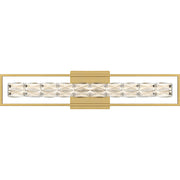 Quoizel Dazzle LED 33" Bath Light, Soft Gold/Clear Crystal Glass - PCDZ8533SGD