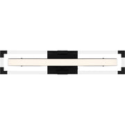 Quoizel Elias 24" Integrated LED Bath Light, Black/Etched Acrylic - PCEIA8524MBK