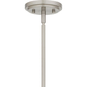 Quoizel Elser 31in 12-Light Chandelier | Modern Brushed Nickel and Opal Etched Glass | Dining Room & Foyer | 31 x 31 x 18 in | Model PCELS5031BN