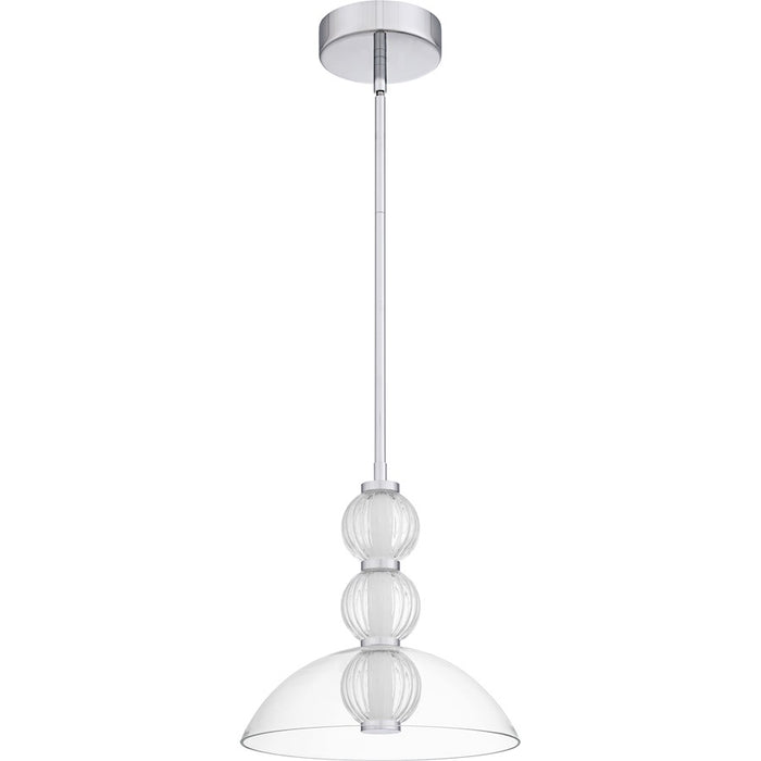 Quoizel Elway Light Pendant, Polished Chrome/Glass