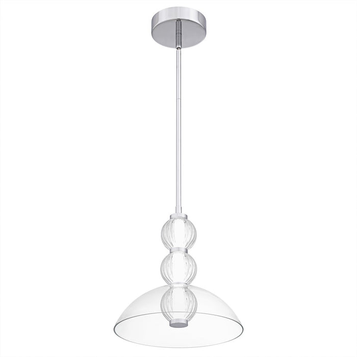 Quoizel Elway Light Pendant, Polished Chrome/Glass