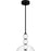 Quoizel Elway Light Pendant, Matte Black/Glass
