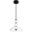 Quoizel Elway Light Pendant, Matte Black/Glass