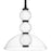 Quoizel Elway Light Pendant, Matte Black/Glass