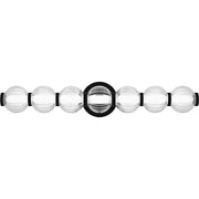 Quoizel Elway LED 25" Bath Light, Matte Black/Clear Ribbed Glass - PCELW8525MBK