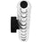 Quoizel Elway LED 32" Bath Light, Matte Black/Clear Ribbed Glass