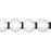 Quoizel Elway LED 32" Bath Light, Matte Black/Clear Ribbed Glass