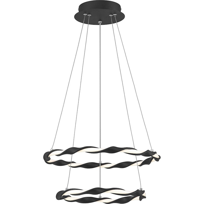 Quoizel Finale Semi-Flush Mount LED Light, Earth Black