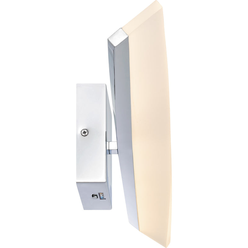 Quoizel Fox 28in LED Vanity Light | Polished Chrome and Steel | Bathroom Vanity & Powder Room | 28 x 4.25 x 4.75 in | Model PCFOX8528C