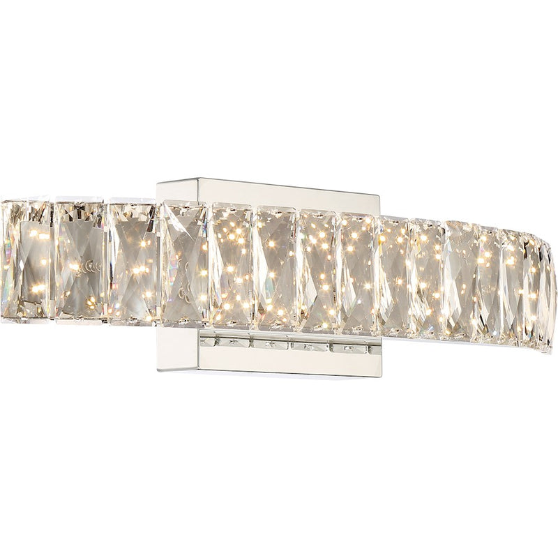 Quoizel Platinum Collection Gala Bath Light, 60 Light, Polished Chrome
