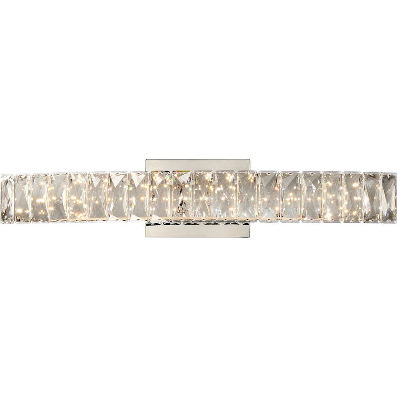 Quoizel Platinum Collection Gala Bath Light, 99 Light, Polished Chrome