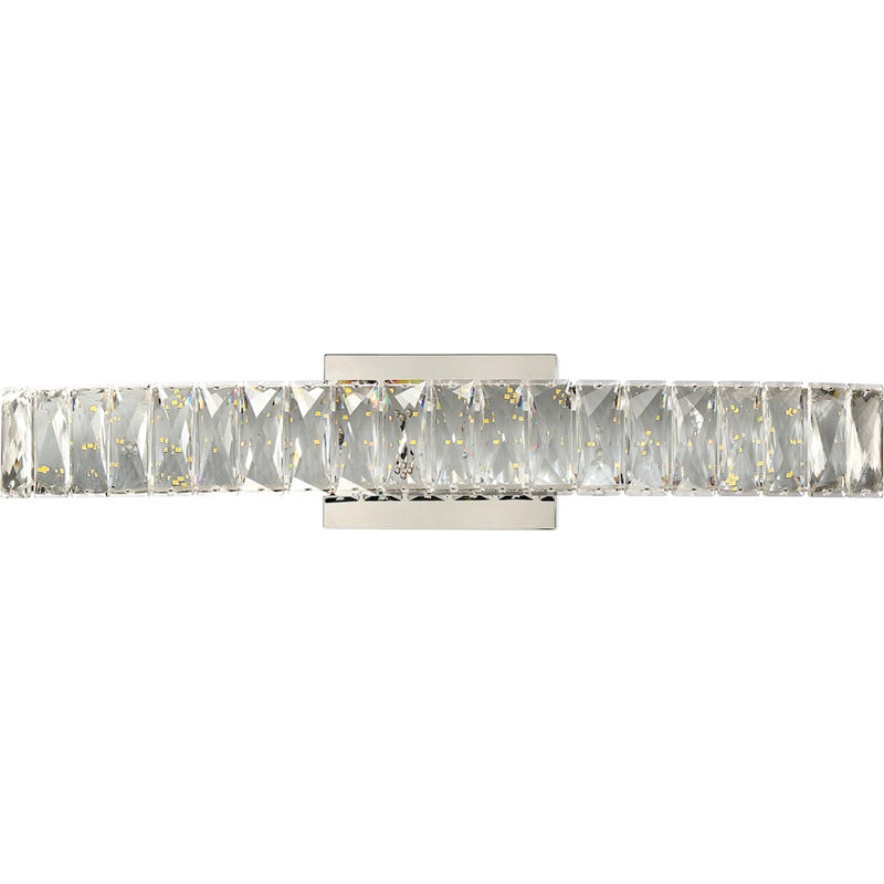 Quoizel Platinum Collection Gala Bath Light, 99 Light, Polished Chrome