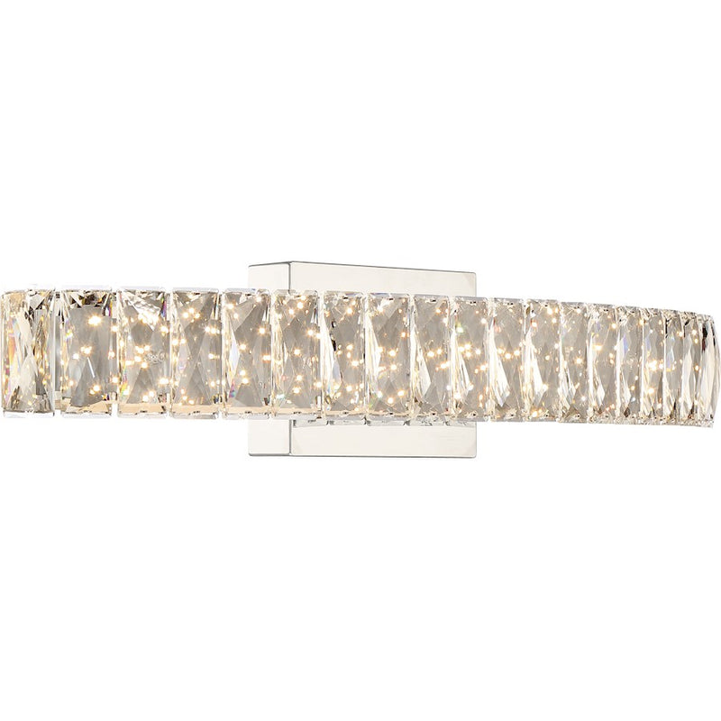 Quoizel Platinum Collection Gala Bath Light, 99 Light, Polished Chrome