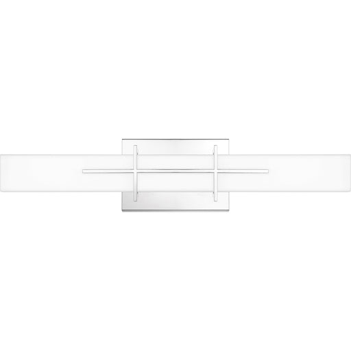 Quoizel Gemini 23in LED Vanity Light | Modern Polished Chrome and Opal Etched Glass | Bathroom Vanity & Powder Room | Model PCGI8523C