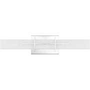 Quoizel Gemini 23in LED Vanity Light | Modern Polished Chrome and Opal Etched Glass | Bathroom Vanity & Powder Room | Model PCGI8523C