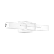 Quoizel Gemini 23in LED Vanity Light | Modern Polished Chrome and Opal Etched Glass | Bathroom Vanity & Powder Room | Model PCGI8523C