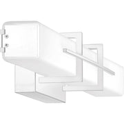Quoizel Gemini 28in 1-Light Vanity Light | Modern Polished Chrome and Opal Etched Glass | Bathroom Vanity | 28.25 x 4.25 x 4.75 in | Model PCGI8528C