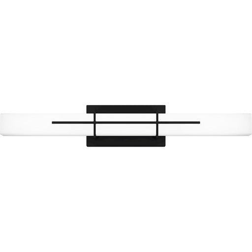 Quoizel Giselle Bath Light, Matte Black/Opal Etched